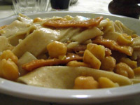 Tagliatelle con ceci